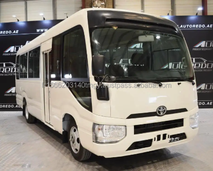 Picture of 2023 USED TOYOTA COASTER 30 SEATER left hand drive right hand drive cheap second hand bus van transportation vehicle for sale